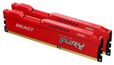 Оперативная память 8Gb DDR-III 1600MHz Kingston Fury Beast Red (KF316C10BRK2/8) (2x4Gb KIT)