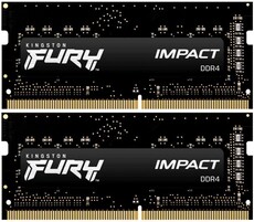 Оперативная память 16Gb DDR4 3200MHz Kingston Fury Impact SO-DIMM (KF432S20IBK2/16) (2x8Gb KIT)
