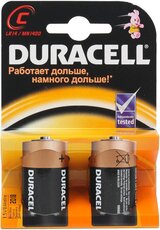 Батарейка Duracell (C, Alkaline, 2 шт)