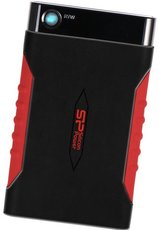 Внешний жесткий диск 1Tb Silicon Power Armor A15 Black/Red (SP010TBPHDA15S3L)