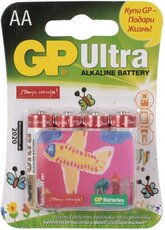 Батарейка GP 15AUGL Ultra Alkaline (AA, 4 шт)