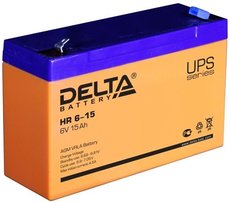 Аккумуляторная батарея Delta HR6-15 6V/15Ah