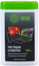 Cactus CS-T1005 чистящие салфетки для планшетов, ноутбуков и моб. телефонов, 100шт
