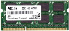 Оперативная память 8Gb DDR-III 1600MHz Foxline SO-DIMM (FL1600D3S11L-8G)