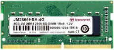 Оперативная память 4Gb DDR4 2666MHz Transcend SO-DIMM (JM2666HSH-4G)