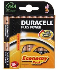 Батарейка Duracell Basic (AAA, Alkaline, 18 шт)