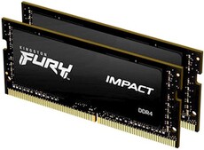 Оперативная память 16Gb DDR4 2666MHz Kingston Fury Impact SO-DIMM (KF426S15IBK2/16) (2x8Gb KIT)