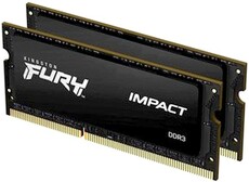 Оперативная память 8Gb DDR-III 1600MHz Kingston Fury Impact SO-DIMM (KF316LS9IBK2/8) (2x4Gb KIT)